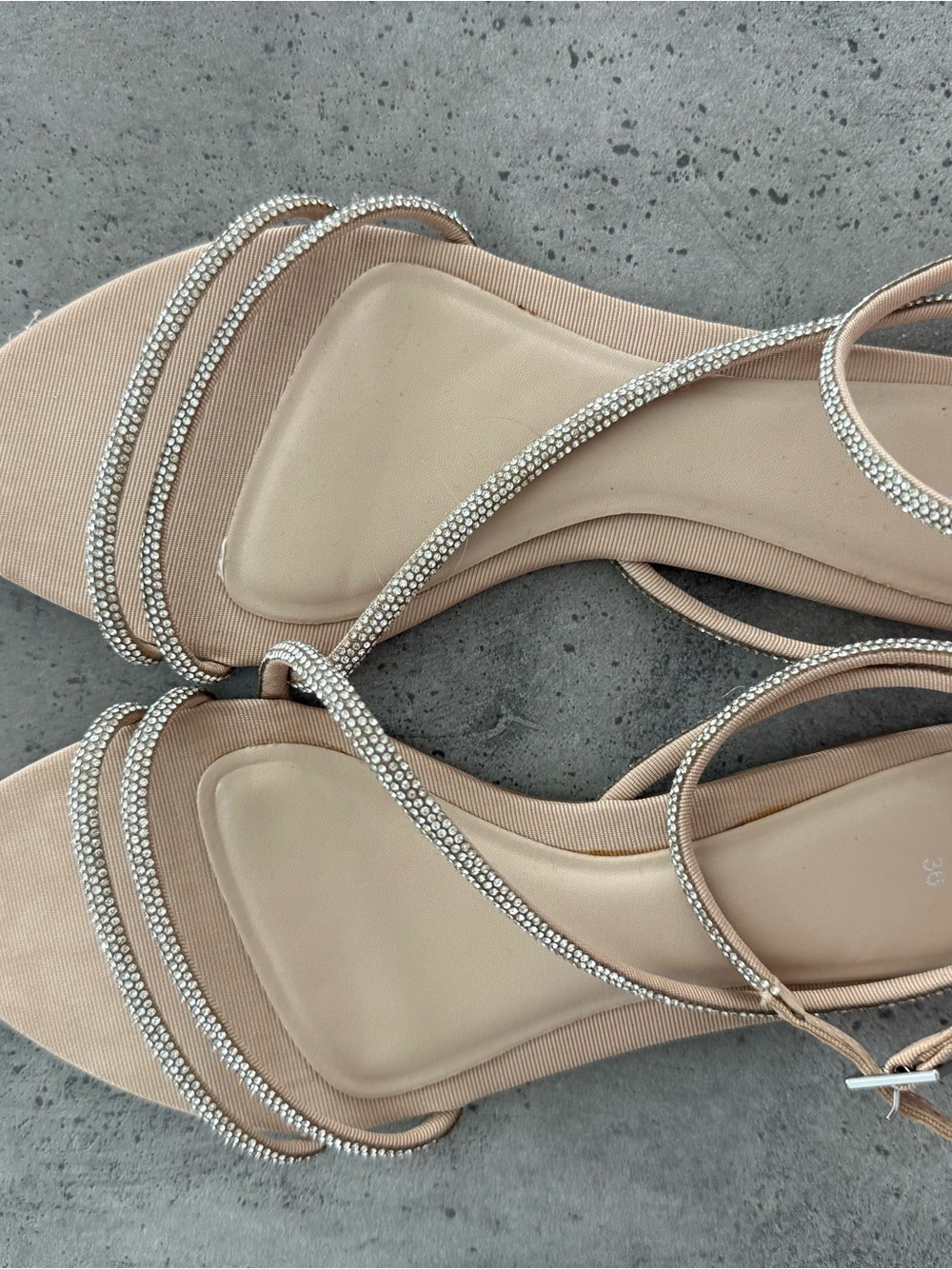 Zara Sandals Rhinestone - Picture 1 of 3
